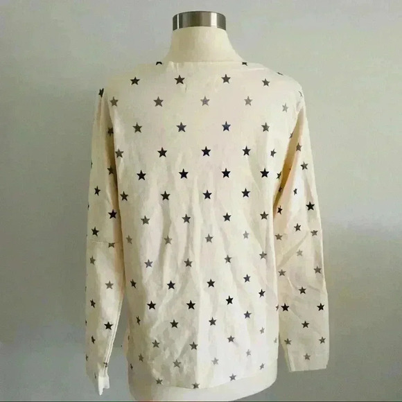 Mih Jeans Star Print Long Sleeve Top Shirt Cotton - Picture 8 of 11